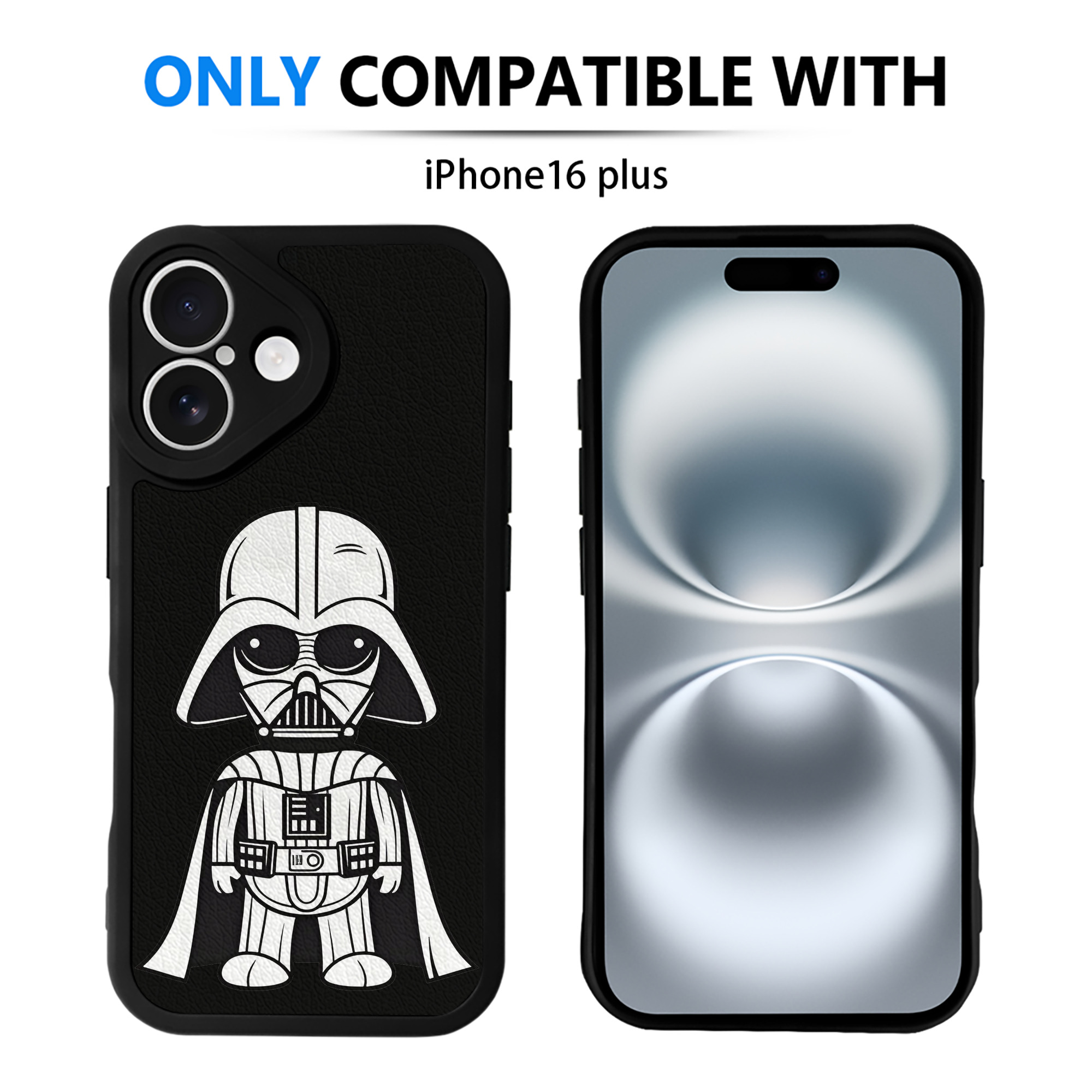 （画像用） スター・ウォーズ Star Wars 【iPhone 16シリーズ対応】シリコンスマホケース（レザー調） 材質：シリコン